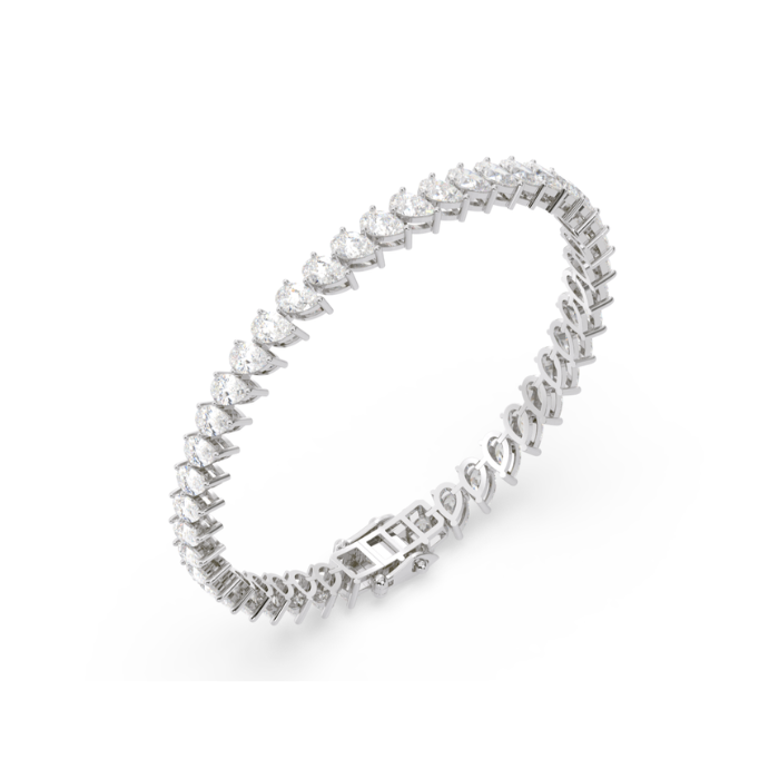 Marquise Shaped Solitaire Tennis Bracelet-3