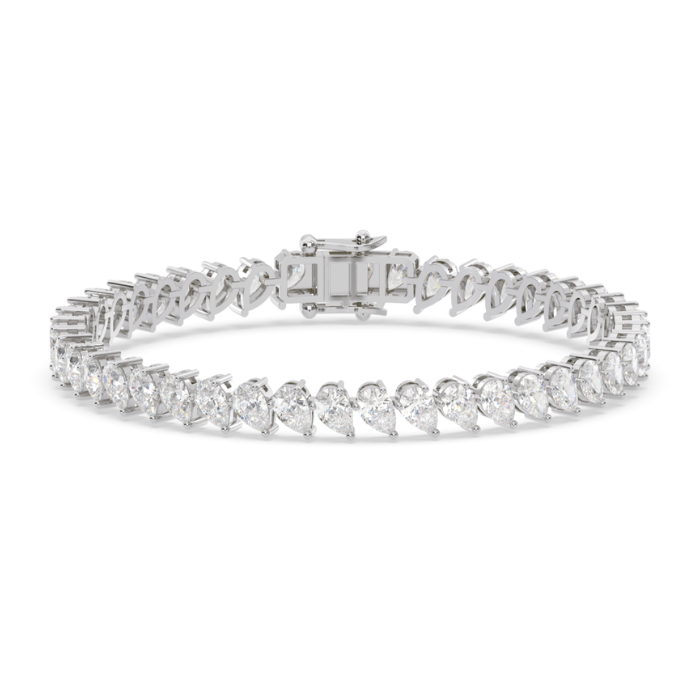 Marquise Shaped Solitaire Tennis Bracelet-1