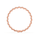 Rose Gold-Plated Zircon-Studded Wraparound Bracelet-4