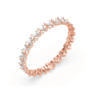 Rose Gold-Plated Zircon-Studded Wraparound Bracelet-3